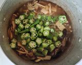 鶏ささみと オクラ 椎茸 エリンギのオイスター煮作り方8写真