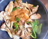 鶏胸肉と舞茸のオイマヨ炒め作り方6写真