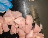 鶏むね肉と茄子の香味黒酢炒め作り方3写真