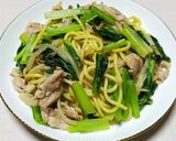 ごま油香る小松菜と豚ひき肉のチャーハン作り方6写真