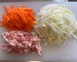 豚肉とキャベツと人参の春巻き作り方1写真