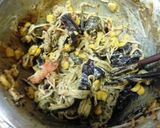 なすとコーンとカニカマの味噌マヨ和え作り方4写真
