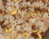 惣菜で簡単♪冷凍ご飯で唐揚げネギ炒飯作り方5写真