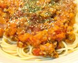 夕飯に生姜香る🥕すりおろし人参ミートソースパスタ作り方6写真