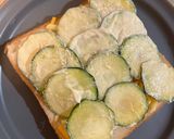 ズッキーニとチーズの朝トースト🥒🧀🍞作り方3写真