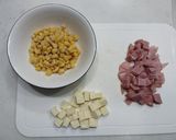 リコッタチーズを添えたお食事パンケーキ作り方1写真
