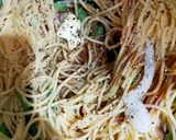 小松菜とベーコンの和風パスタ作り方4写真