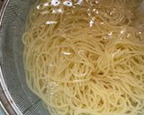 ミニトマトとパンチェッタの冷製パスタ作り方2写真