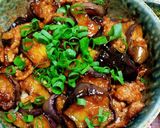 BBQ風ソースで！ナスとひき肉の甘辛丼作り方10写真