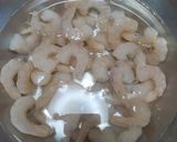 アスパラとエビのマヨ醤油炒め作り方1写真