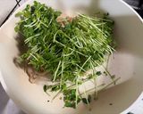 細切り豚肉と豆苗の炒め作り方6写真