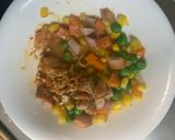 レンジピリ辛オイクリーム味オムライス弁当作り方4写真