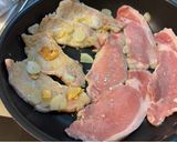 にんにくスライス多めのポークチャップ。作り方4写真