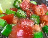 レンジで簡単！オクラとトマトのレモンチーズマリネ作り方5写真