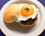 テリヤキ月見バーガー（丸パンなんでも作り方9写真