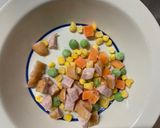 全てレンジ洋風オイきな粉風味炒飯弁当作り方2写真