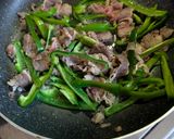 簡単★ピーマンと牛バラ肉の炒め物作り方3写真