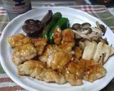 鱧照り焼きとキノコの盛り合わせ作り方5写真
