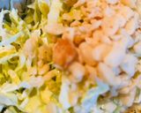 お好み焼き風キャベツ焼き②カリカリ豚を添えて作り方2写真