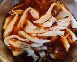 鶏むねのキムチうどん作り方3写真