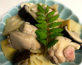 美味しい！たけのこと鶏もも肉と椎茸の煮物作り方7写真