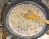 なめこ明太クリームパスタ作り方2写真