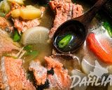 【生秋鮭アラ】アイヌ風チェプオハウ🐟️塩スープ簡単作り方6写真