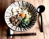 きしめん de 釜玉作り方5写真