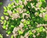 小松菜と豚ひき肉の麻婆豆腐風作り方4写真