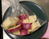 秋の豚つくね　さつまいも&栗作り方1写真