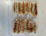 茹野菜で餃子作り卵焼き用フライパンで焼く作り方7写真