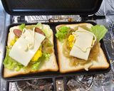 ウィンナーチーズ卵のホットサンド作り方7写真
