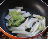 白菜とアンチョビと塩昆布のシンプルパスタ作り方4写真