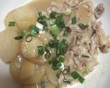 大根と豚肉の簡単、味噌煮作り方13写真