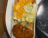 全てレンジ洋風味噌親子丼味オムライス弁当作り方16写真
