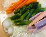 冷やし素麺●魚肉ソーセージ＆アスパラ素麺作り方3写真