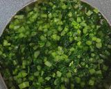 鍋で炊飯する大根葉の菜飯作り方3写真