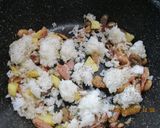辛味りんごとベーコンの炒飯作り方7写真