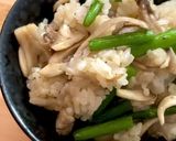 最強コンビ飯❤️舞茸＆ニンニクの芽炒めご飯作り方6写真