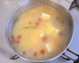 なめこと豆富の味噌汁作り方8写真