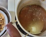 椎茸ダシの牛筋こん入り お好み焼き作り方1写真