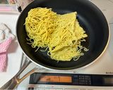 肉味噌消費レシピニラともやしのかた焼そば作り方7写真