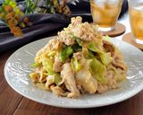 材料2つ☆豚こまキャベツ胡麻だれ炒め。作り方8写真