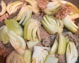青梗菜のひき肉炒め作り方6写真