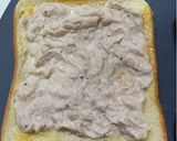 【簡単朝食】水菜のツナホットサンド作り方4写真