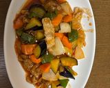 豚肉と茄子の酢豚風作り方4写真