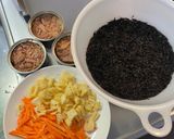 ひじきとツナの含め煮作り方1写真