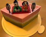 卵不使用ひな祭りケーキ作り方49写真