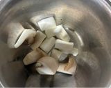 具沢山のきのこのちんげん菜のミルクスープ作り方1写真