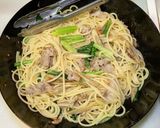 豚肉とごぼうと小松菜のパスタ作り方9写真